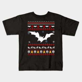 Halloween Bat Ugly Christmas Kids T-Shirt